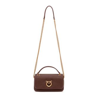 Pinko Pinko, Dames, Tassen, Bruin, Maat: ONE Size Katoen