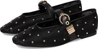 Steve Madden Lucia Womens Flat Shoes Black Stud : 9.5 M, Leather