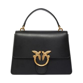 Pinko Stijlvolle Handtas voor Trendy Vrouwen - Dames - Handtassen - Zwart - ONE Size - Leer - Tassen