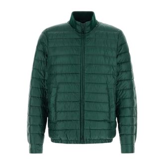 Herno Winter Jackets, male, Green, Size: M Nylon Down Jacket