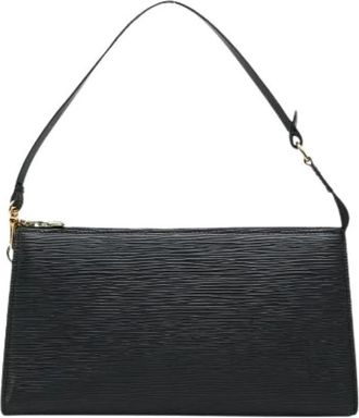 Louis Vuitton Pre-owned Epi Pouch - Dames - Vintage Schoudertas - Zwart - ONE Size - Leer - Vintage