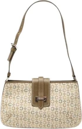 Celine Pre-owned Shoulder Bags, female, Beige, Size: ONE SIZE Pre-owned Canvas Shoulder Bag