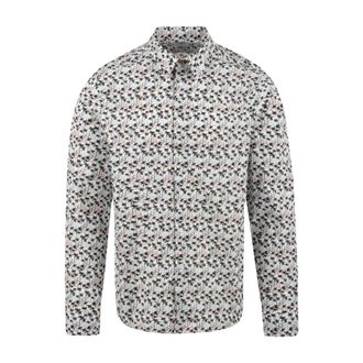 Paul Smith Casual Shirts, male, Multicolor, Size: L All-over Palm Tree Print Shirt