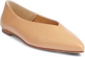Aeyde Moa Pointed Toe Flat in Hazelnut at Nordstrom Rack, Size 11Us / 41Eu
