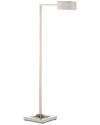 Currey & Company 44.25In Ruxley Nickel Reading Floor Lamp