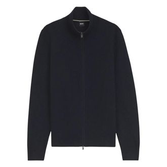 HUGO BOSS Truien & Vesten, Heren, Blauw, L, Katoen, H-Loretti Katoenen Vest