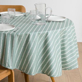 La Redoute Interieurs Rond tafelkleed van gecoat katoen, Irun