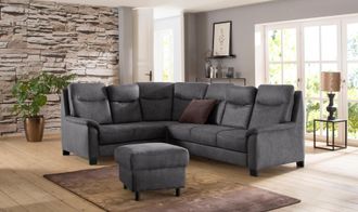 HOME AFFAIRE Ecksofa »Boccaccio L-Form« mit Federkern, incl. Kopfteilverstellung, wahlweise Bettfunktion