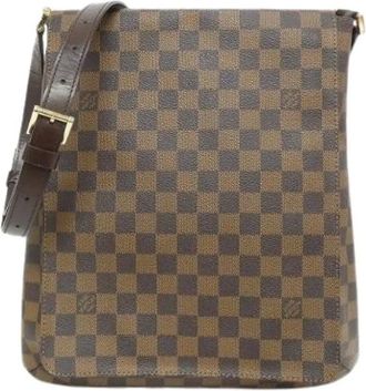Louis Vuitton Pre-owned Cross Body Bags, female, Brown, Size: ONE SIZE Pre-owned Musette Damier Shoulder Bag