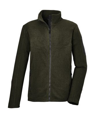 Killtec Fleecejacke KILLTEC KOW 90 MN KNTFLC JCKT, Herren, Gr. M, gr&uuml;n (moosgr&uuml;n), 100% Polyester, Jacken Fleecejacke, Microfleecejacke mit Stehkragen, versch