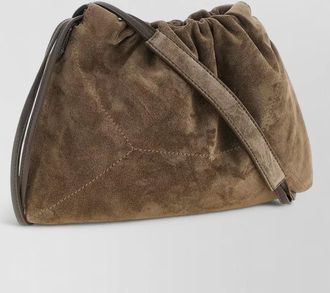 Brunello Cucinelli na suede shoulder bag