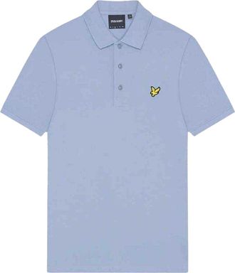 Lyle & Scott Heren Borst Logo Merk Polo Shirt (Ambachtelijk Blauw)