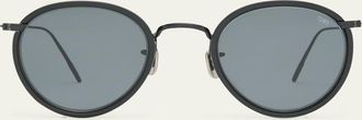 Eyevan 7285 Mens 566 Round Acetate Sunglasses
