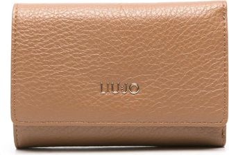 Liu Jo logo-plaque wallet - women - Polyester/Polyester/Polyurethane Resin - One Size - Brown