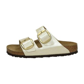 Birkenstock Sliders, female, White, Size: 10 US Scalzati Narrow Fit