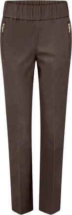 Gustav Geknipte broek - Dames - Broeken - Bruin - Maat: S