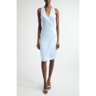 Versace Medusa 95 Liquid Jersey Dress in Pastel Blue at Nordstrom, Size 12 Us