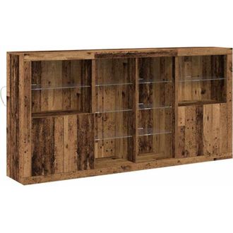 vidaXL Vidaxl - Vitrina Madera vieja 202 x 37 x 100 cm Madera contrachapada