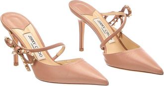 Jimmy Choo London Kilia 85 Leather Mule (Authentic Pre-Loved)