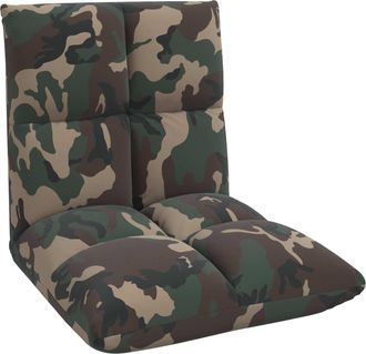 vidaXL Sill&oacute;n Ajustable Verde Militar Tela Vidaxl