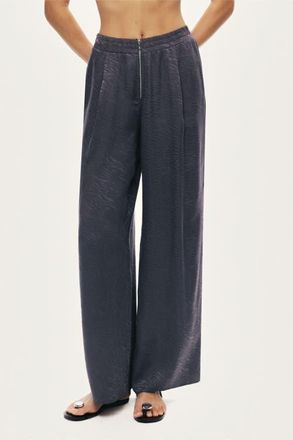 Nocturne Fluid Straight-Leg Pants in Anthracite at Nordstrom, Size Medium