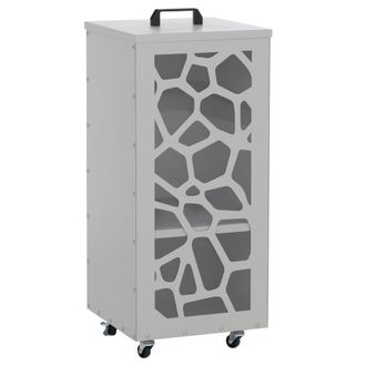 Hhg Contenedor De Pellets Hhg-263 Con Estructura Alveolar, Caja De Almacenamiento Para Pellets, Ideal, Por Ejemplo, Para Pienso Para Animales, Con Ruedas,