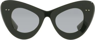 Valentino 46mm Cat Eye Sunglasses in Green at Nordstrom