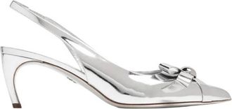 Ferragamo Brilda Bow Detail Slingback Pumps, Size 5.5 D