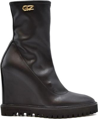 Giuseppe Zanotti Stivaletti Laarzen - Dames - Sleehakken - Zwart - 38 1/2 EU - Schoenen
