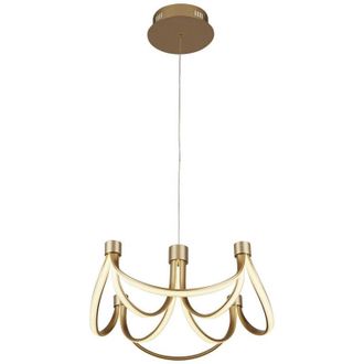 Searchlight Searchlight Signaturearm Led Konvertibel Till Halvspolning, Guldm&aring;lad 2700k