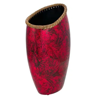 Wanderlust Deco Wanderlust Deco - Jarr&oacute;n De Cer&aacute;mica Rojo 28x17,5x48