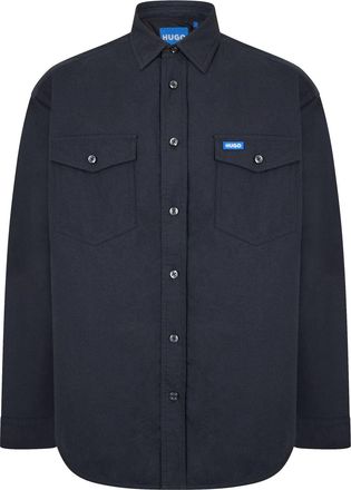 HUGO BOSS Hugo Mens Ebad Overshirt in Black - Size X-Large