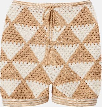 Anna Kosturova Maija crochet cotton shorts