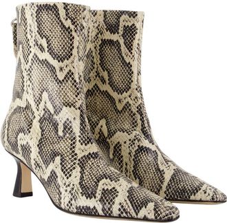 Aeyde Womens Elina Ankle Boot Multicolor Calfskin Heels
