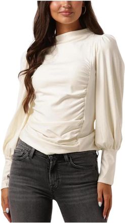 Gestuz Puff Blouse Wit - Dames - Blouses - Wit - XS - Overhemden