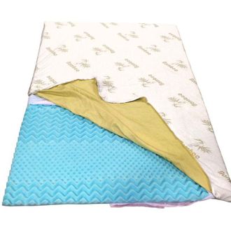Herzberg Royalty Comfort SLT-90190: Coprimaterasso Ergonomico in Memory Foam di Bamb&ugrave; 90x190