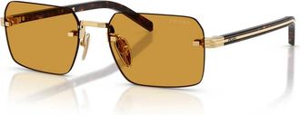 Prada Prd 55S Zonnebril - unisex - Zonnebrillen - Geel - 55 MM - Accessoires