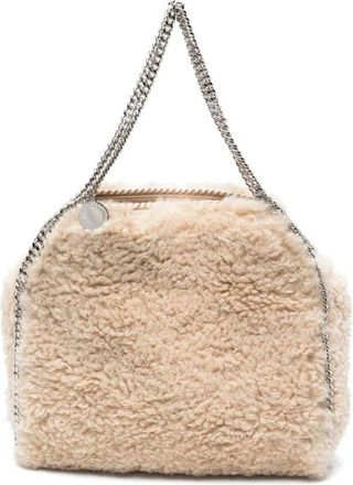 Stella McCartney Tassen, Dames, Beige, ONE Size, Leer, Falabella Faux-Shearling Tote