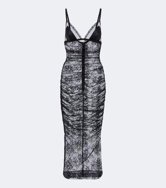 Dolce & Gabbana Sheer lace midi dress