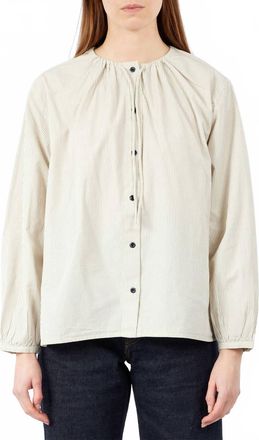 Toast Gathered Stripe Shirt In Sunwashed Blue