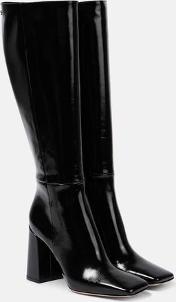 Gianvito Rossi 95 patent leather knee-high boots