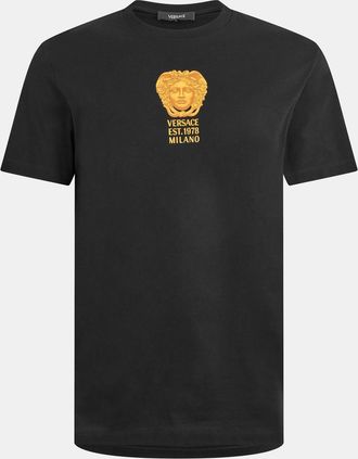 Versace Mens T-Shirt - Black - Size Medium