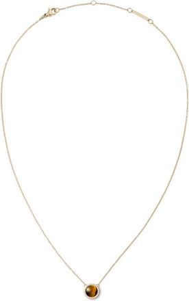 Daniel Wellington Tijgeroog Gouden Choker Ketting - Dames - Kettingen - Geel - ONE Size - Accessoires