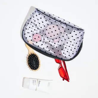 Urban Expression Lovelace Cosmetic & Travel Organizer Dome Pouch in White at Nordstrom