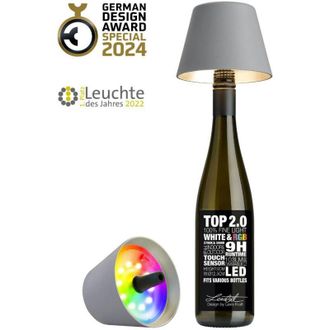 Sompex Sompex Top 2.0, lampada per bottiglie ricaricabile grigio