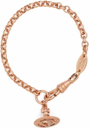 Vivienne Westwood Orb pendant bracelet - women - Brass - OS - Pink