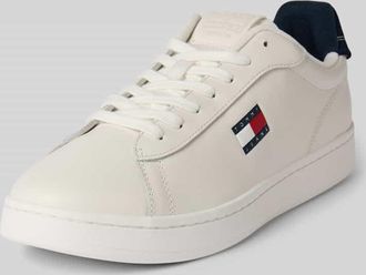 Tommy Jeans Low Top Sneaker aus Rindsleder in Weiss, Größe 41