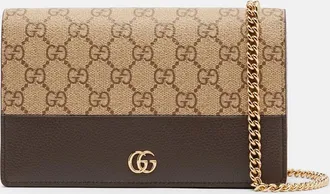 Gucci GG Marmont canvas wallet on chain