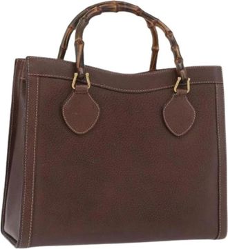 Gucci Pre-owned Handbags, female, Brown, Size: ONE SIZE Pre-owned Vintage Hand Bag