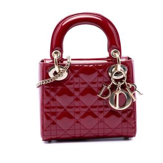 Dior Pre-owned Dior Mini Patent Cannage Lady Dior Ladies R49LYX9HE8BVJ6HI